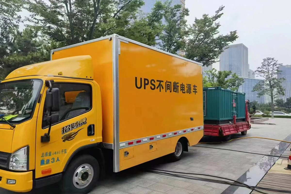 大关发电机租赁施工现场